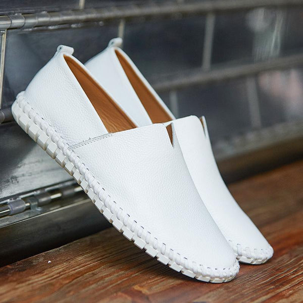 Shoes - Fashion Handmade Leather Mens Slip On Loafers