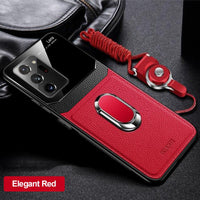 Shockproof PU Leather Tempered Glass With Stand Case for Samsung Galaxy Note20