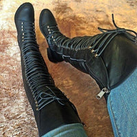 Shoes - Autumn Winter Ladies Sexy Knee High Motor Boots