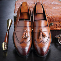 Shoes - Luxury Men's Classic Leather Tassel Shoes