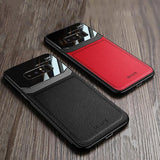 Ultra Slim Shockproof Leather Glass Case For Samsung Note 10 9 8