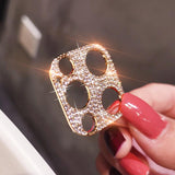 Bling Diamond Metal Camera Lens Protection for iPhone 12/11 Series