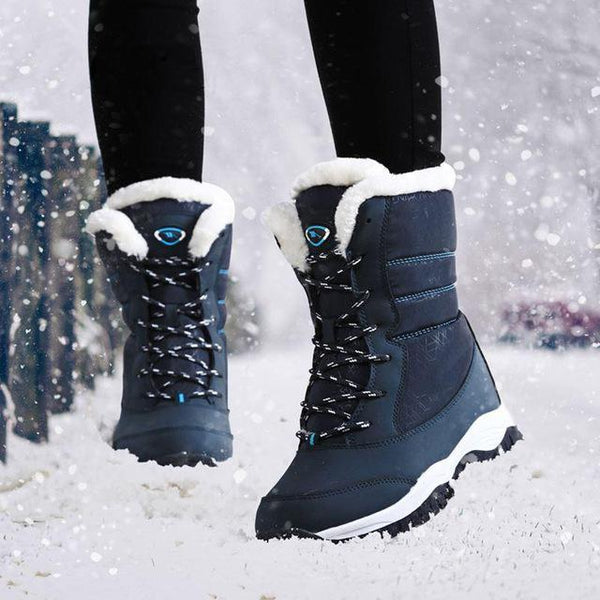 Women's Shoes - Winter Non-slip Waterproof Platform Fur Boots