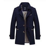 Lazanow Men's High Quality Trench Coat