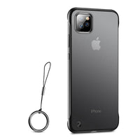 Luxury Frameless Matte Case for iPhone with Rings