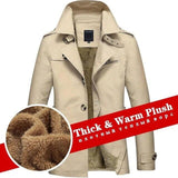 Warm Fleece Outwear Windbreaker Jacket Casual Trench Coat