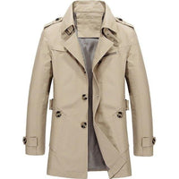 Warm Fleece Outwear Windbreaker Jacket Casual Trench Coat