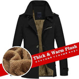 Warm Fleece Outwear Windbreaker Jacket Casual Trench Coat