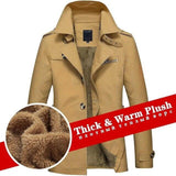 Warm Fleece Outwear Windbreaker Jacket Casual Trench Coat