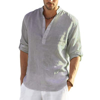 Men Casual Cotton Linen Shirts