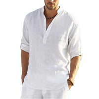 Men Casual Cotton Linen Shirts