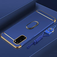 Hot Sale Plating PC Cases with Magnetic Bracket for Samsung Galaxy S20/Plus/Ultra