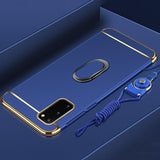 Hot Sale Plating PC Cases with Magnetic Bracket for Samsung Galaxy S20/Plus/Ultra