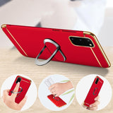 Hot Sale Plating PC Cases with Magnetic Bracket for Samsung Galaxy S20/Plus/Ultra