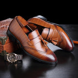 Shoes - Luxury Men's Classic Leather Tassel Shoes