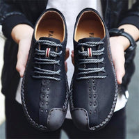 Shoes - Fashion Men's High Quality Leather Plush Lining Casual Boots