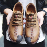 Shoes - Fashion Men's High Quality Leather Plush Lining Casual Boots