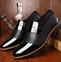 Men's Leather Flat Business Oxfords Shoes