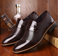 Men's Leather Flat Business Oxfords Shoes