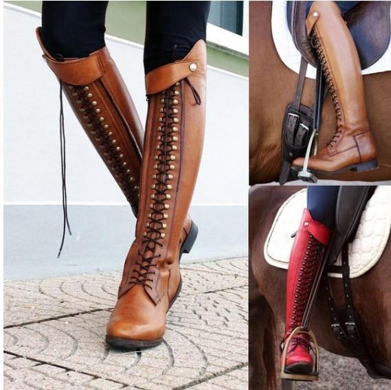 Women's Shoes - Over Knee High New Fashion Leather Riding Boots