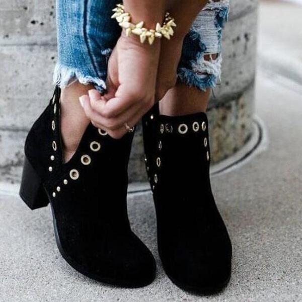 Fashion High-heel Ankle Chelsea Boots