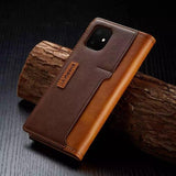 Luxury Leather Flip Magnetic Case For iPhone 12