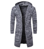 Clothing -New Men's Solid Knit Trench Coat Jacket