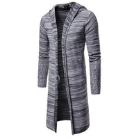 Clothing -New Men's Solid Knit Trench Coat Jacket