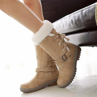 Outdoor Keep Warm Fur Boots Waterproof Women's Snow Boots