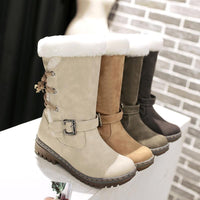 Outdoor Keep Warm Fur Boots Waterproof Women's Snow Boots