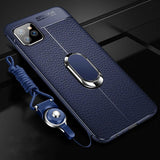 Luxury PU Leather Texture With Magnet Stand Cover for iPhone 12