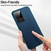 Luxury Shockproof Anti-Slip Fiber Texture Back Cover For Samsung Galaxy S20/S20ultra/S20Plus/note 20/note20ultra/note 10plus