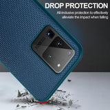 Luxury Shockproof Anti-Slip Fiber Texture Back Cover For Samsung Galaxy S20/S20ultra/S20Plus/note 20/note20ultra/note 10plus