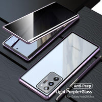 Anti Peeping Privacy Glass Metal Magnetic Case for Samsung Galaxy Note 20/Note 20 Ultra(Buy 2 Get 10% Off)