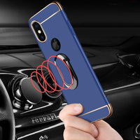 Phone Case - Luxury Ultra Thin 3 IN 1 Plating Magnetic Ring Holder Case For iPhone X/XR/XS/XS Max 8 7 6S 6/Plus