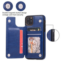 Retro PU Leather Flip Wallet Holder Cover For iPhone12/12 Pro/12 Pro max/12 Mini/11/11Pro/11Pro max