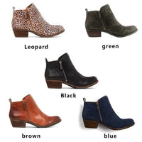 Women's Shoes -  Hot Autumn Winter Sexy Fashion Women Leopard Pointed Toe Ankle Boots