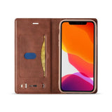 Luxury Leather Flip Magnetic Case For iPhone 12