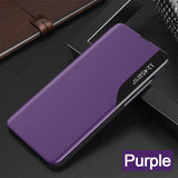 Luxury Mirror View PU Leather Flip Cover For Samsung Galaxy S20/Plus/Ultra/S10/S10e/Plus