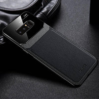 Ultra Slim Shockproof Leather Glass Case For Samsung Note 10 9 8