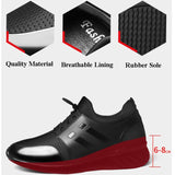 Men's Increasing 6CM/8CM Sneakers Soft Moccasins Shoes