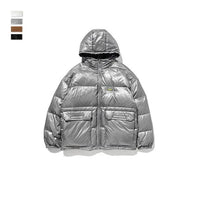 Men Winter Portability Warm White Duck Down Hooded Down Jacket Coat