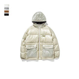 Men Winter Portability Warm White Duck Down Hooded Down Jacket Coat