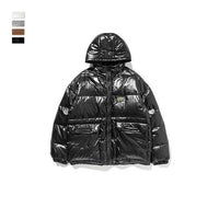 Men Winter Portability Warm White Duck Down Hooded Down Jacket Coat