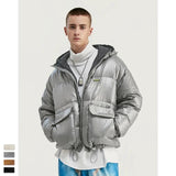 Men Winter Portability Warm White Duck Down Hooded Down Jacket Coat