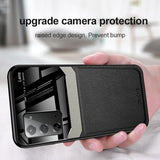 Shockproof PU Leather Tempered Glass With Stand Case for Samsung Galaxy Note20