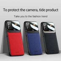 Shockproof PU Leather Tempered Glass With Stand Case for Samsung Galaxy Note20