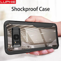 Luxury Shockproof Business Transparent Case For Samsung Galaxy S9 / S9 Plus / S10 Plus / S10E/ Note 8 / Note 9