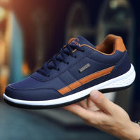 Lightweight PU Leather Men Shoes Breathable Men Sneakers