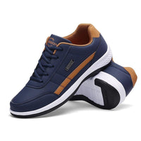 Lightweight PU Leather Men Shoes Breathable Men Sneakers